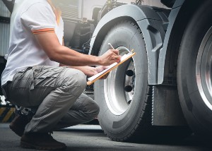 equipment failures routine maintenance large commercial trucks worn tires accidents