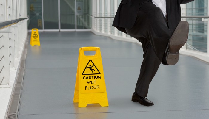 Wet floors: Slip and Fall Hazard for You
