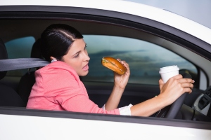 distracted driving eating and drinking risky driving behaviors unsafe driving behaviors