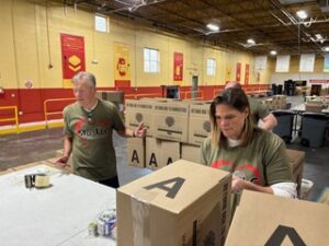 Harvesters, community service, buddy packs