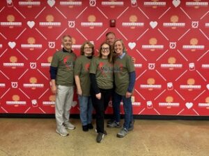 Harvesters, community service, buddy packs, Nash & Franciskato team